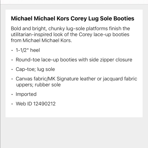 Michael kors Corey bootie canvas black/ brown ❤️❤️ - Picture 4 of 5